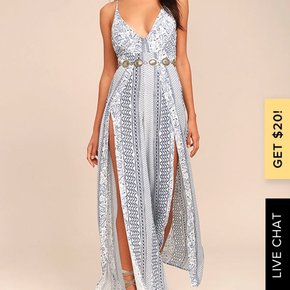 Bora Bora Blue Print Jumpsuit